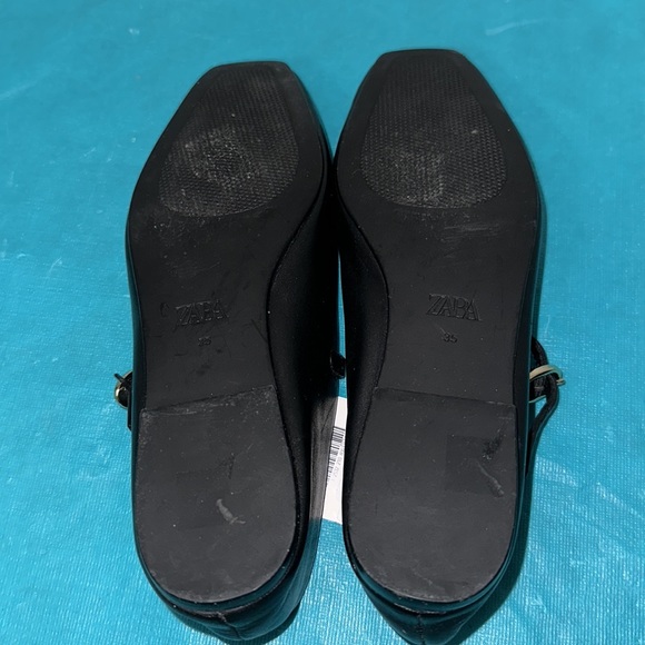 Zara Leather Ballerina Flats - Picture 8 of 9